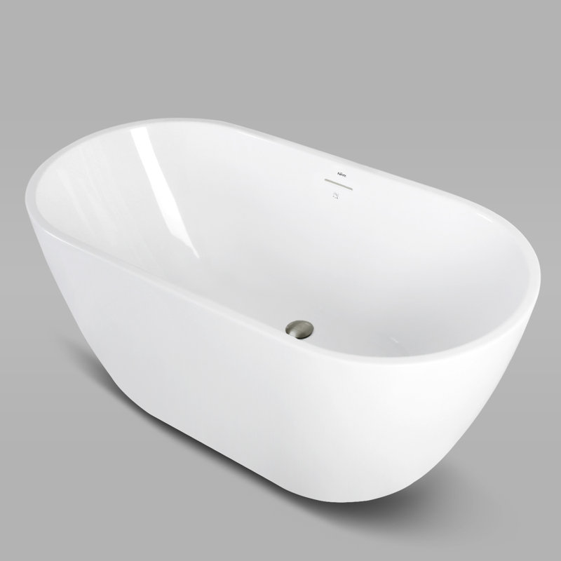 FerdY Bali 55.10'' x 28.00'' Freestanding Soaking Acrylic Bathtub Wayfair